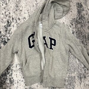 GAP Kids Light Gray Zip-Up Hoodie